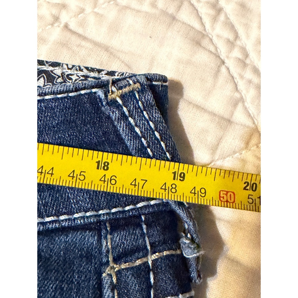 Ariat REAL Riding Jean Women 34R Blue Ocean Whipstitch Bootcut Denim - Picture 9 of 12